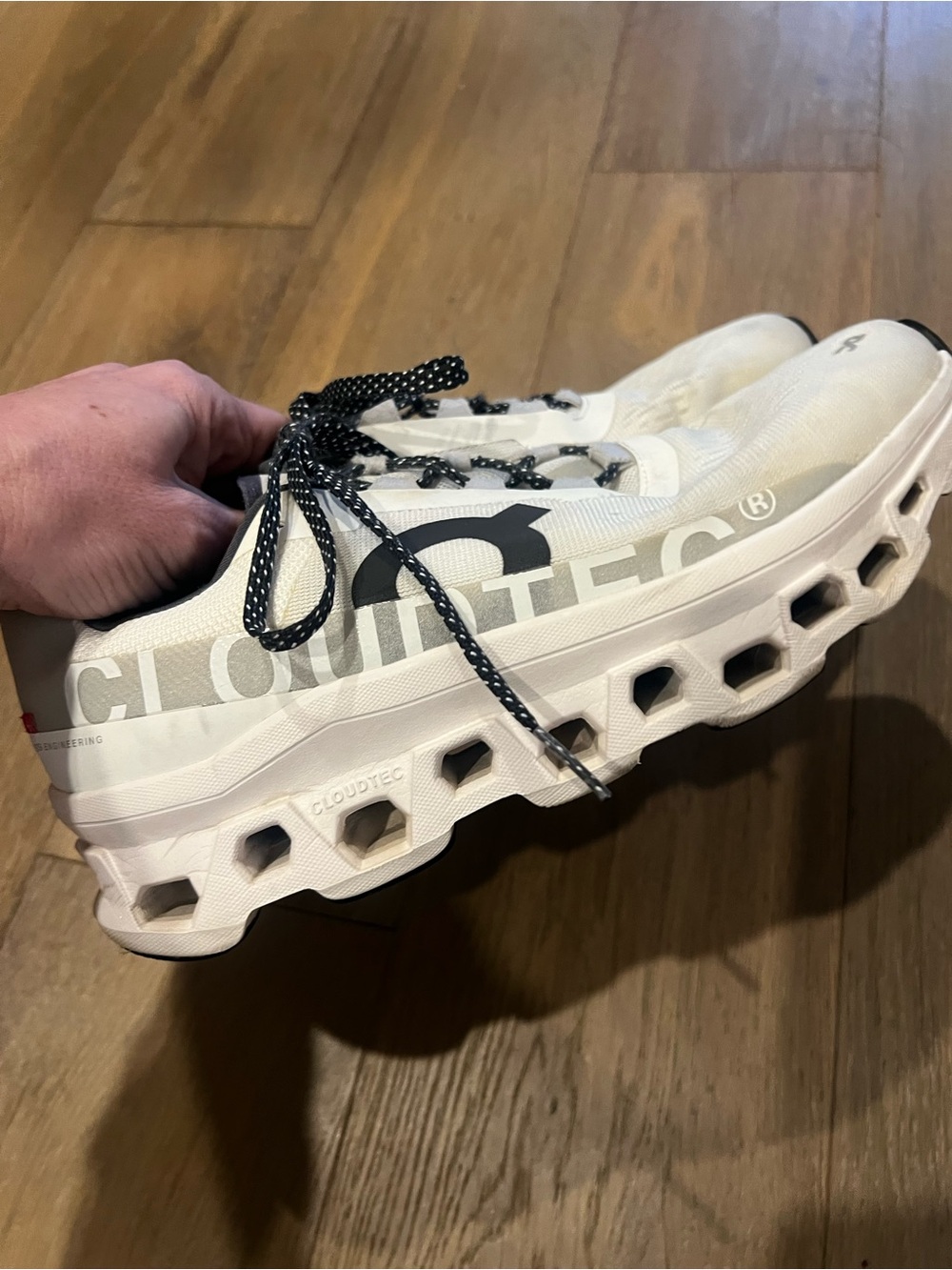 ON Cloudtec White Platform Running Sneakers